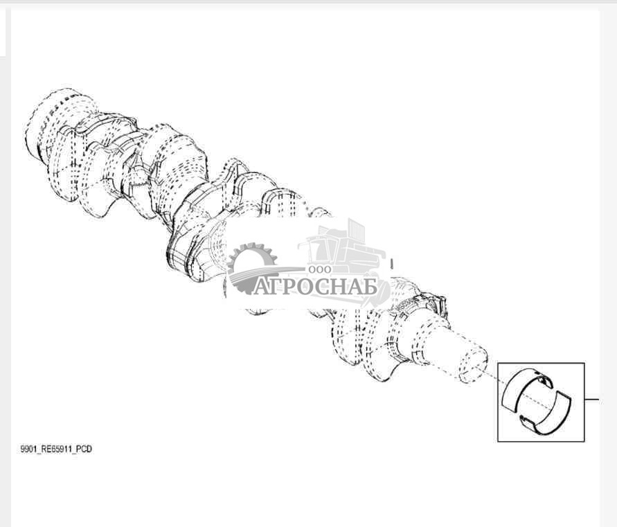 9901 Комплект упорных подшипников 
